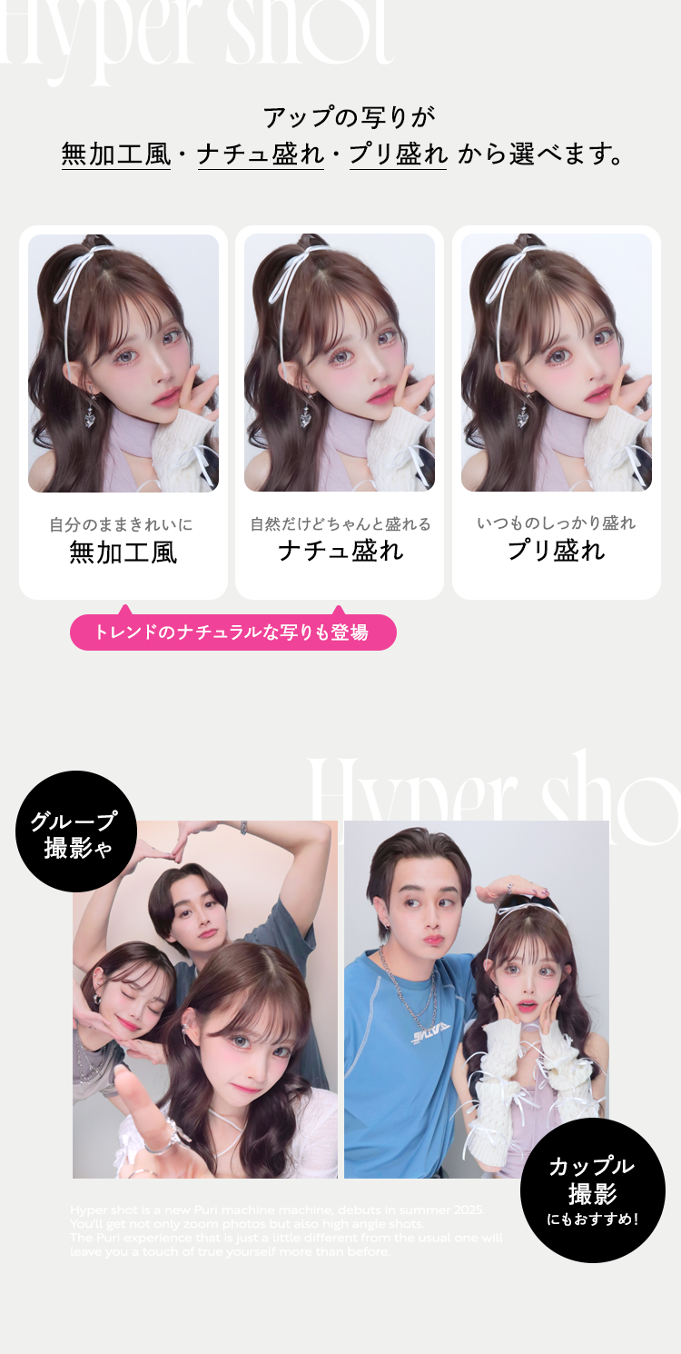 超特急 プリクラ フリューのプリ機『Hyper shot』- ピクトリンク
